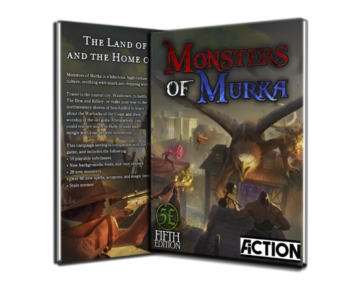 The hardcover edition of the core Monsters of Murka book